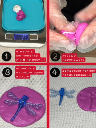 Силиконовая паста Polypark SilPt 40 Take&Easy (0,25 кг+0,25 кг)